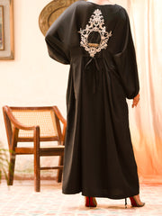 Black Dobby Formal Kurti - AL-LS-LKD-418