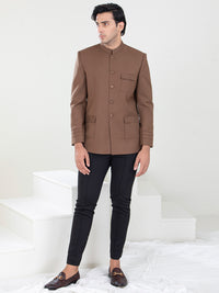 Brown Blended Prince Coat - AL-PCS-049