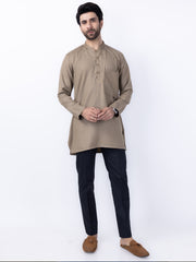 Beige Blended Formal Kurta - AL-SK-010