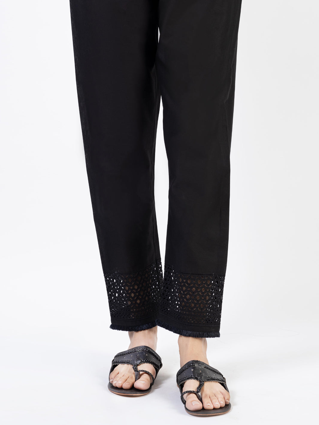 Black Lawn Trousers - AL-T-668