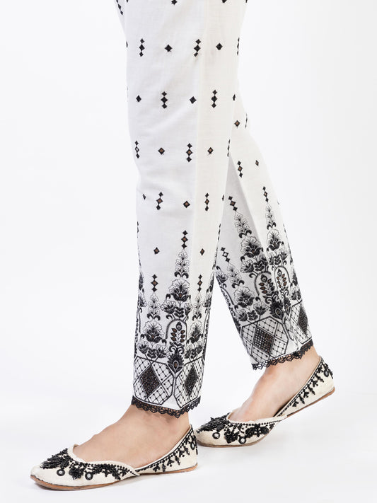 White Dyed Trousers - AL-T-669