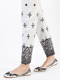 White Dyed Trousers - AL-T-670