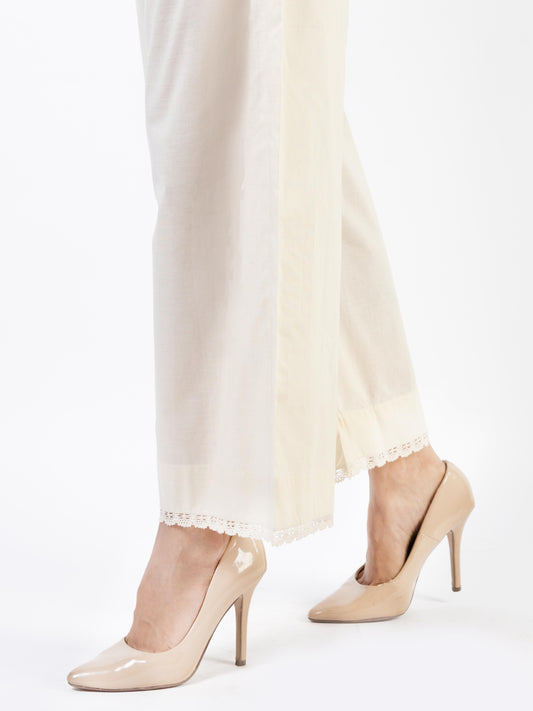 Cream Lawn Trousers - AL-T-675