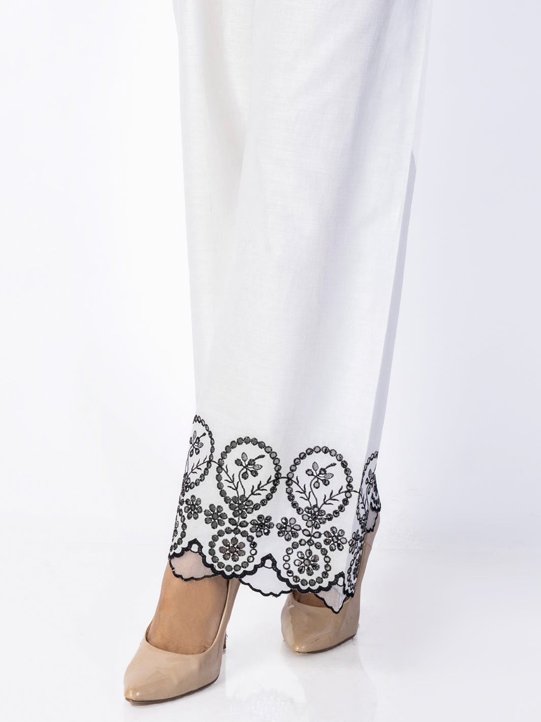 White Cambric Trousers - AL-T-684