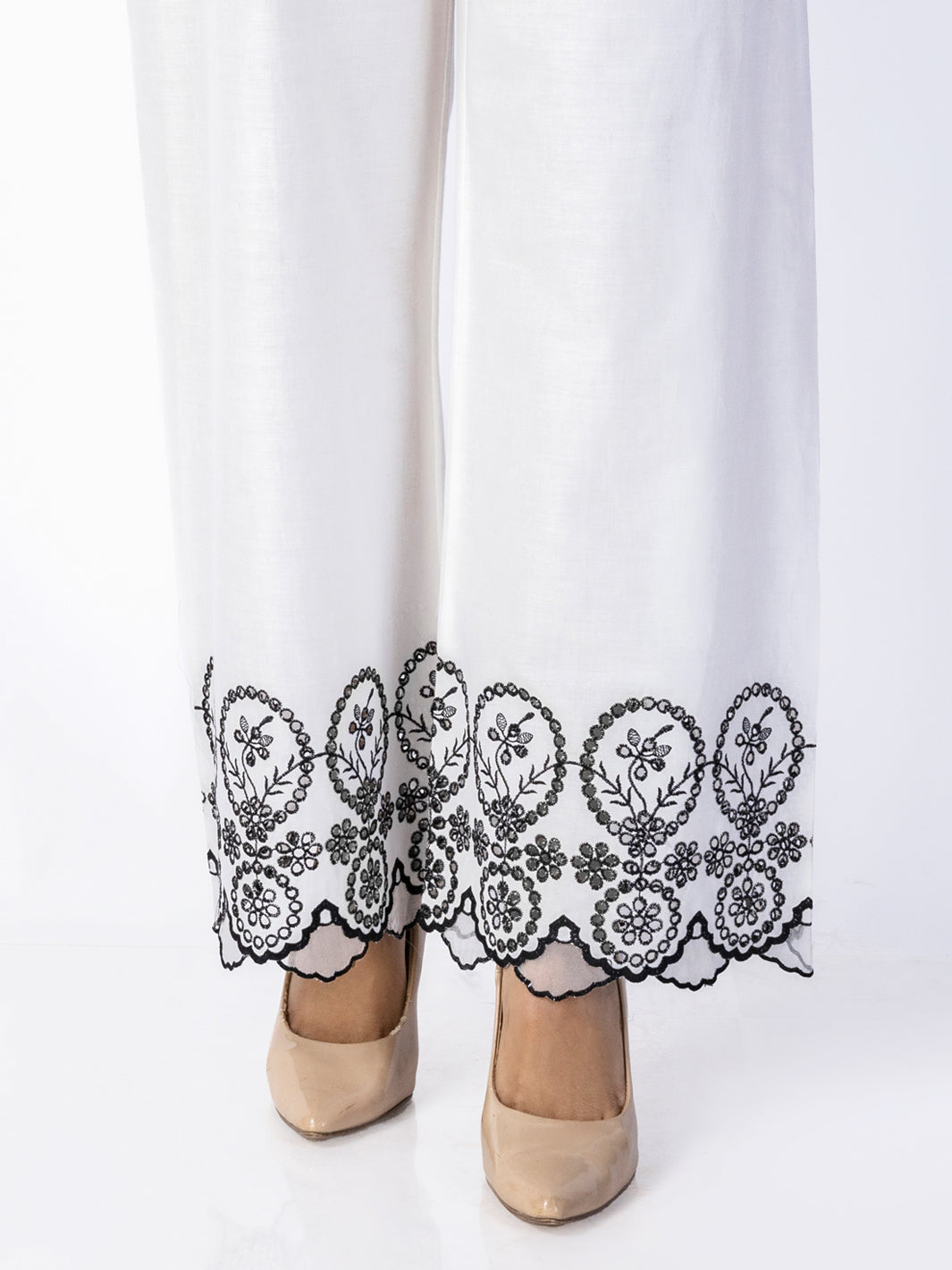 White Cambric Trousers - AL-T-684