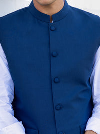 Blue Blended Waistcoat - AL-WC-535A