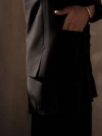 Black Blended Waistcoat - AL-WC-584
