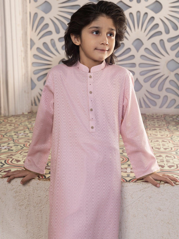 Pink Blended Kurta - ALBY-K-009