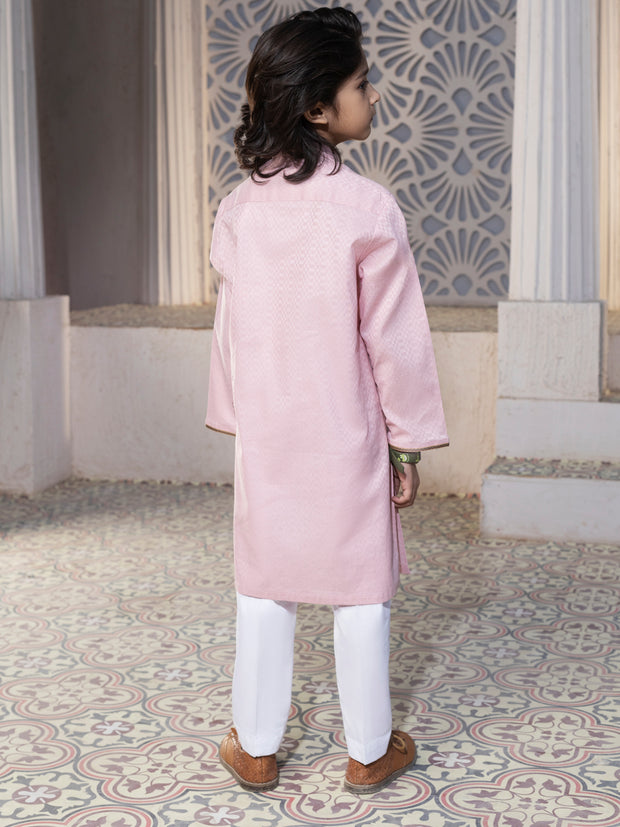 Pink Blended Kurta - ALBY-K-009