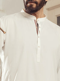 White Plain Kameez Shalwar - ALET-KS-1011-R4