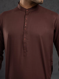 Maroon Plain Kameez Shalwar - ALET-KS-1016-R4