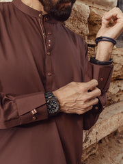 Maroon Plain Kurta Trouser - ALET-KT-1006R-1