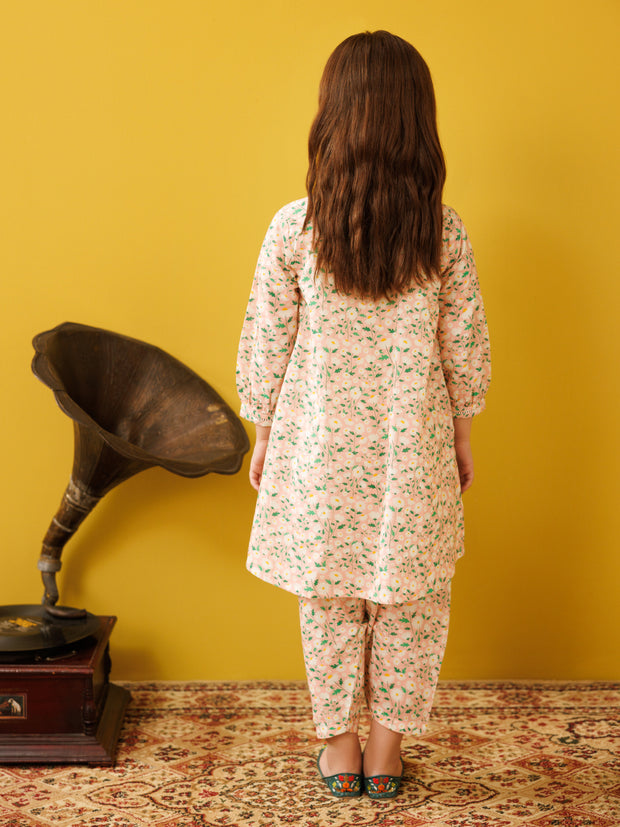 Light Pink Lawn 2 Piece Stitched - ALGR-2PS-LKS-1022