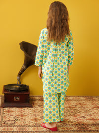 Light Green Lawn 2 Piece Stitched - ALGR-2PS-LKS-1023