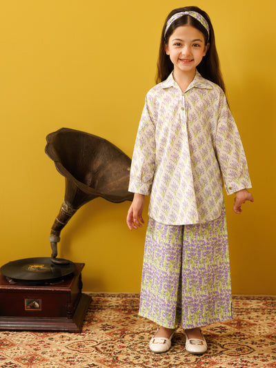 Light Purple Lawn 2 Piece Stitched - ALGR-2PS-LKS-1024