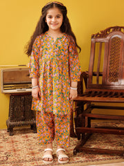 Orange Lawn 2 Piece Stitched - ALGR-2PS-LKS-1025
