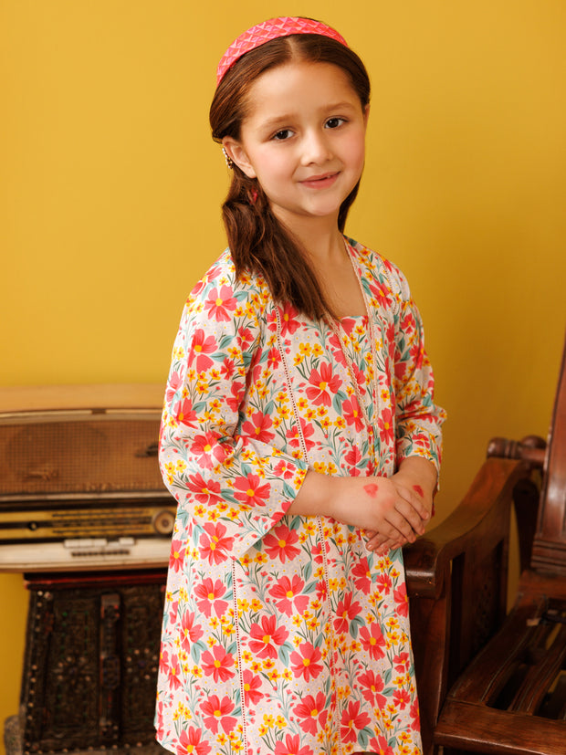 Pink Lawn 2 Piece Stitched - ALGR-2PS-LKS-1026