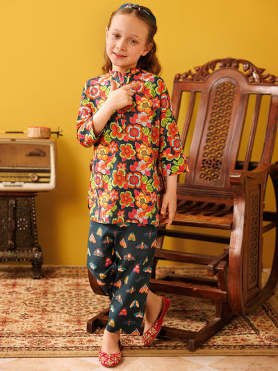 Multi Color Lawn 2 Piece Stitched - ALGR-2PS-LKS-1028