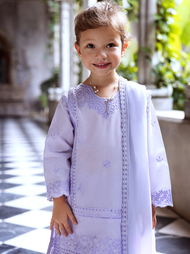 Light Purple Lawn 3 Piece Stitched - ALGR-3PS-LS-016