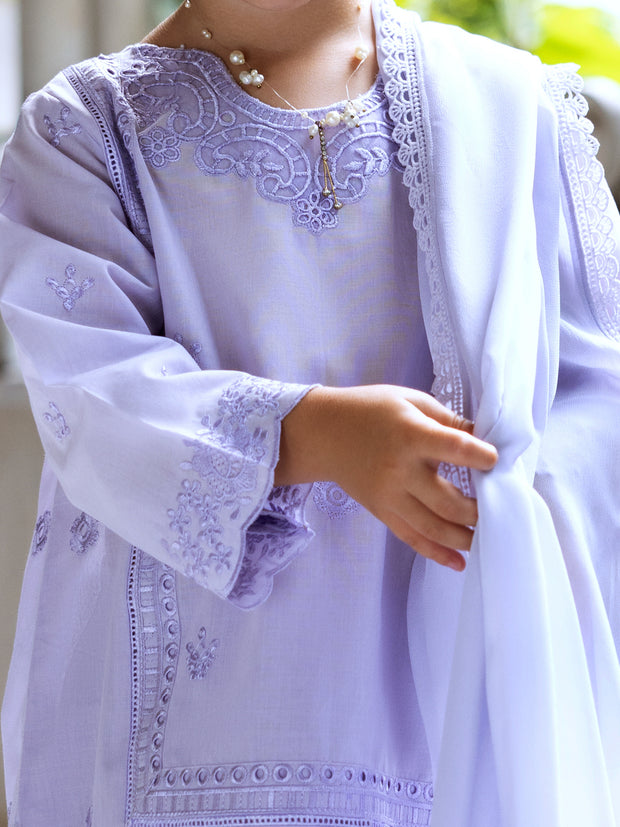 Light Purple Lawn 3 Piece Stitched - ALGR-3PS-LS-016