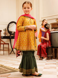 Mustard Maple Formal 3Pc Stitched - ALGR-3PS-LS-023