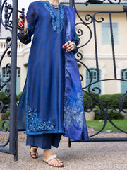 Blue Salsa Silk 3 Piece Stitched - ALP-3PS-1655