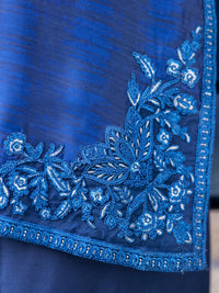 Blue Salsa Silk 3Pc Unstitched - ALP-3PS-1655
