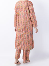 Peach Lawn 2Pc Stitched - ALP-2PS-LKS-1740