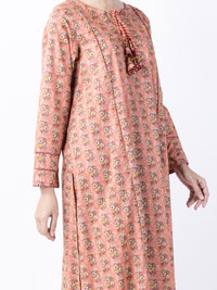 Peach Lawn 2Pc Stitched - ALP-2PS-LKS-1740