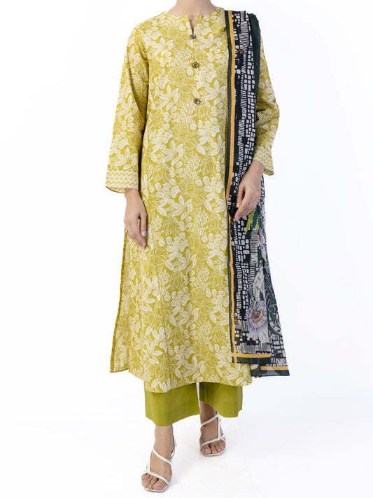 Lemon Lawn 3 Piece Unstitched - ALP-2PS-1751 - Almirah Online