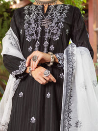Black Jacquard 3Pc Stitched - ALP-3PS-1764