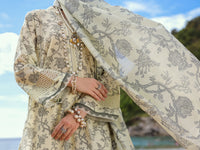 Cream Lawn 3Pc Stitched - ALP-3PS-1806