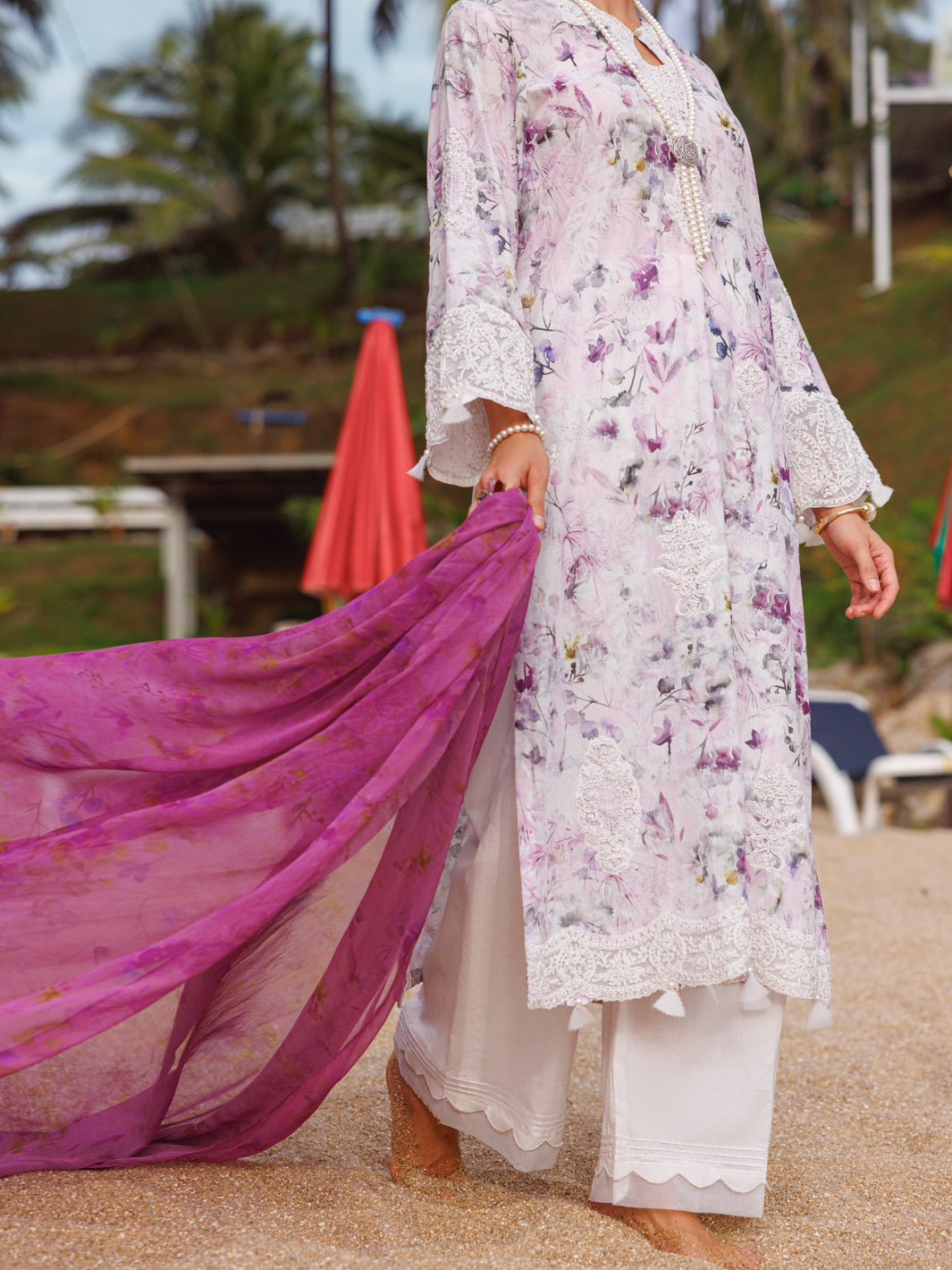Light Purple Lawn 3 Piece Unstitched - ALP-3PS-1813 - Almirah Online
