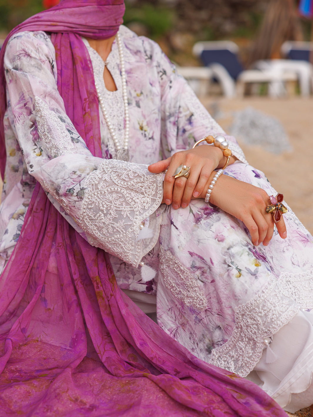 Light Purple Lawn 3 Piece Unstitched - ALP-3PS-1813 - Almirah Online
