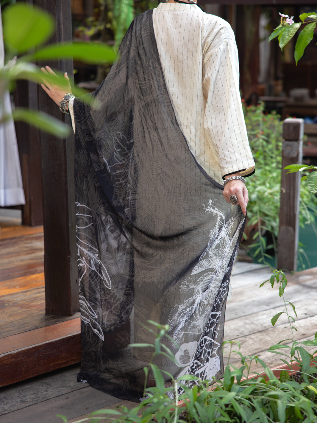 Off White Dobby 3 Piece Stitched - ALP-3PS-1832 - Almirah Online
