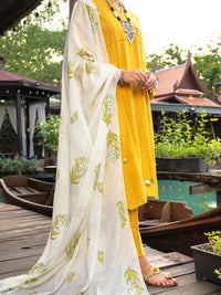 Mustard Dobby 2Pc Stitched - ALP-2PS-LKS-1833