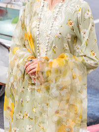 Pistachio Green Lawn 3Pc Stitched - ALP-3PS-1845