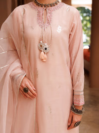 Pink Salsa Silk 3 Piece Stitched - ALP-3PS-1848
