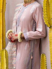 Light Pink Salsa Silk 3 Piece Stitched - ALP-3PS-1854