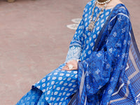 Blue Dobby Cotton 3Pc Stitched - ALP-3PS-1878