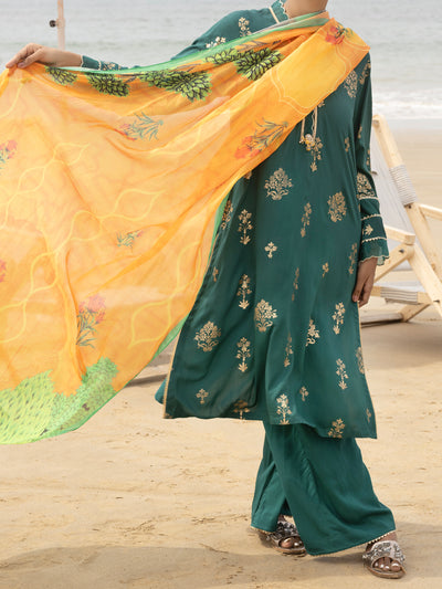 Green Viscose 3 Piece Stitched - ALP-3PS-2043