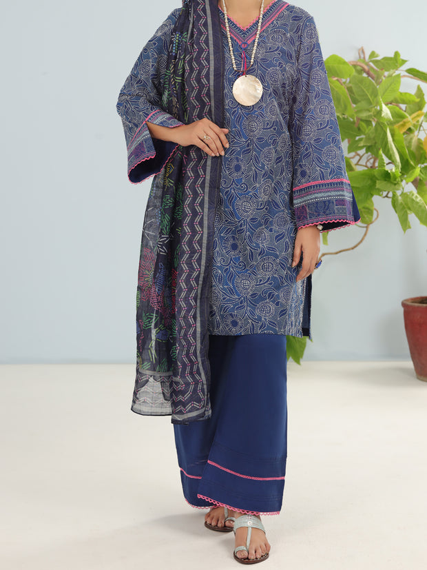 Blue Lawn 3 Piece Stitched - ALP-3PS-1899 - Almirah Online