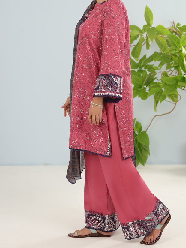 Light Pink Lawn 3 Piece Stitched - ALP-3PS-1902 - Almirah Online