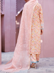 Light Pink Maple Silk 3 Piece Unstitched - ALP-3PS-1915 - Almirah Online