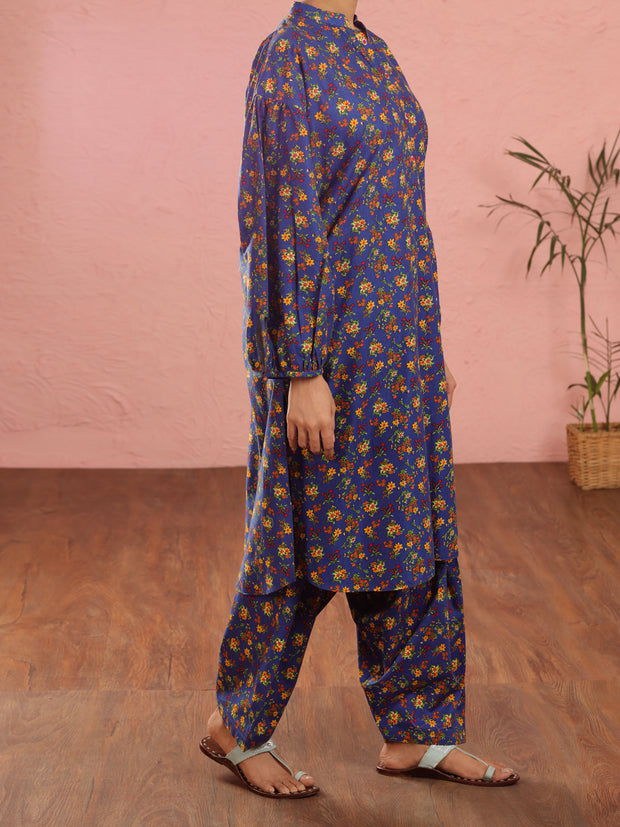 Blue Cambric 2 Piece Stitched - ALP-2PS-LKS-1967 - Almirah Online