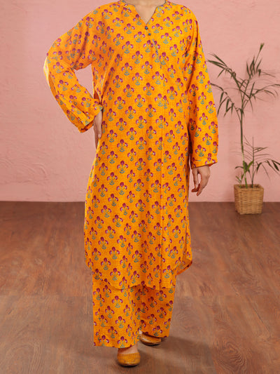 Yellow Cambric 2 Piece Stitched - ALP-2PS-LKS-1969