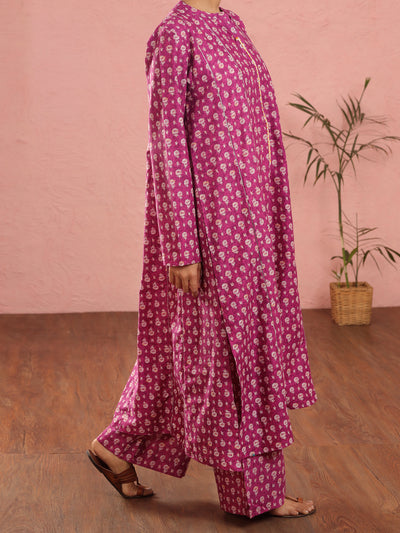 Purple Cambric 2 Piece Stitched - ALP-2PS-LKS-1970 - Almirah Online