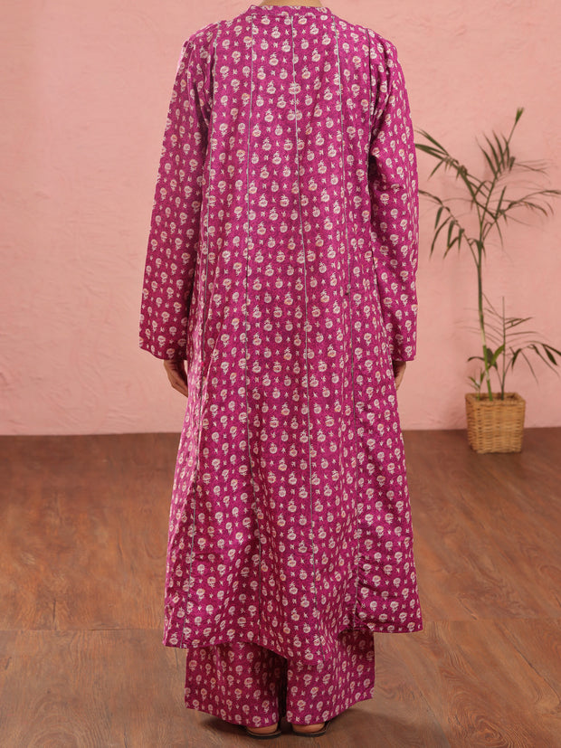 Purple Cambric 2 Piece Unstitched - ALP-2PS-1970 - Almirah Online