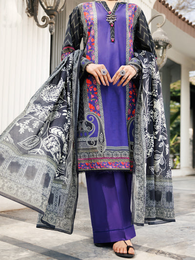 Purple Lawn 3 Piece Stitched - ALP-3PS-1998