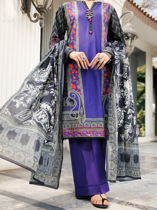 Purple Lawn 3 Piece Stitched - ALP-3PS-1998